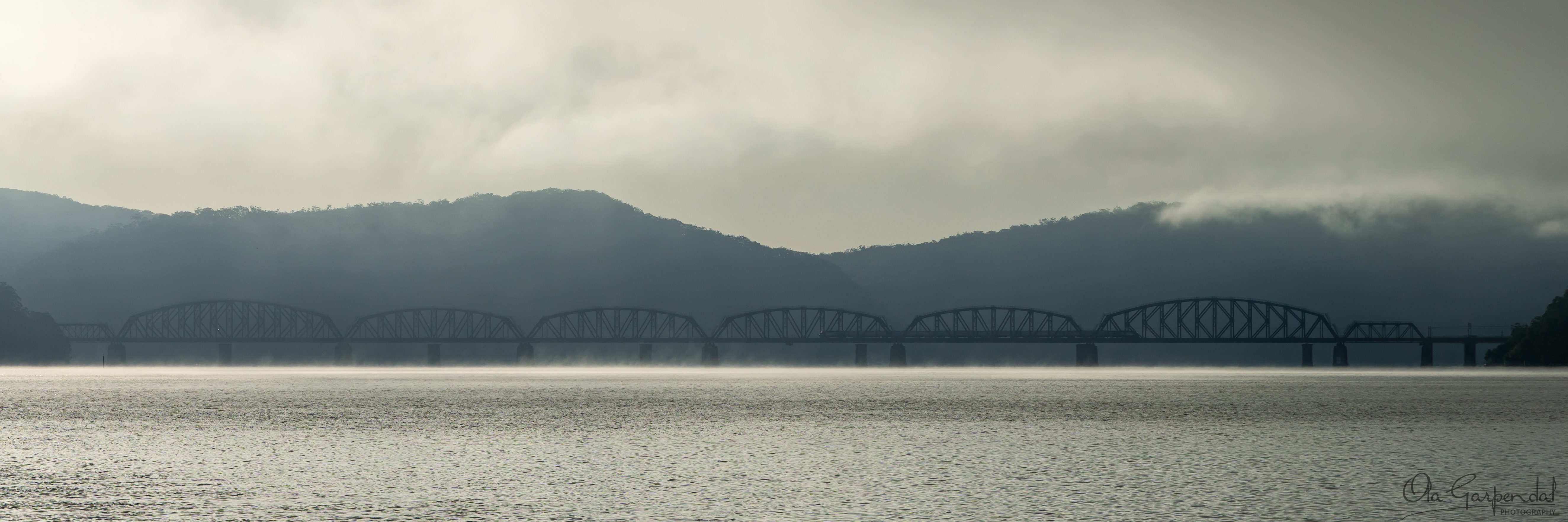 Hawkesbury River Bridge in Fog