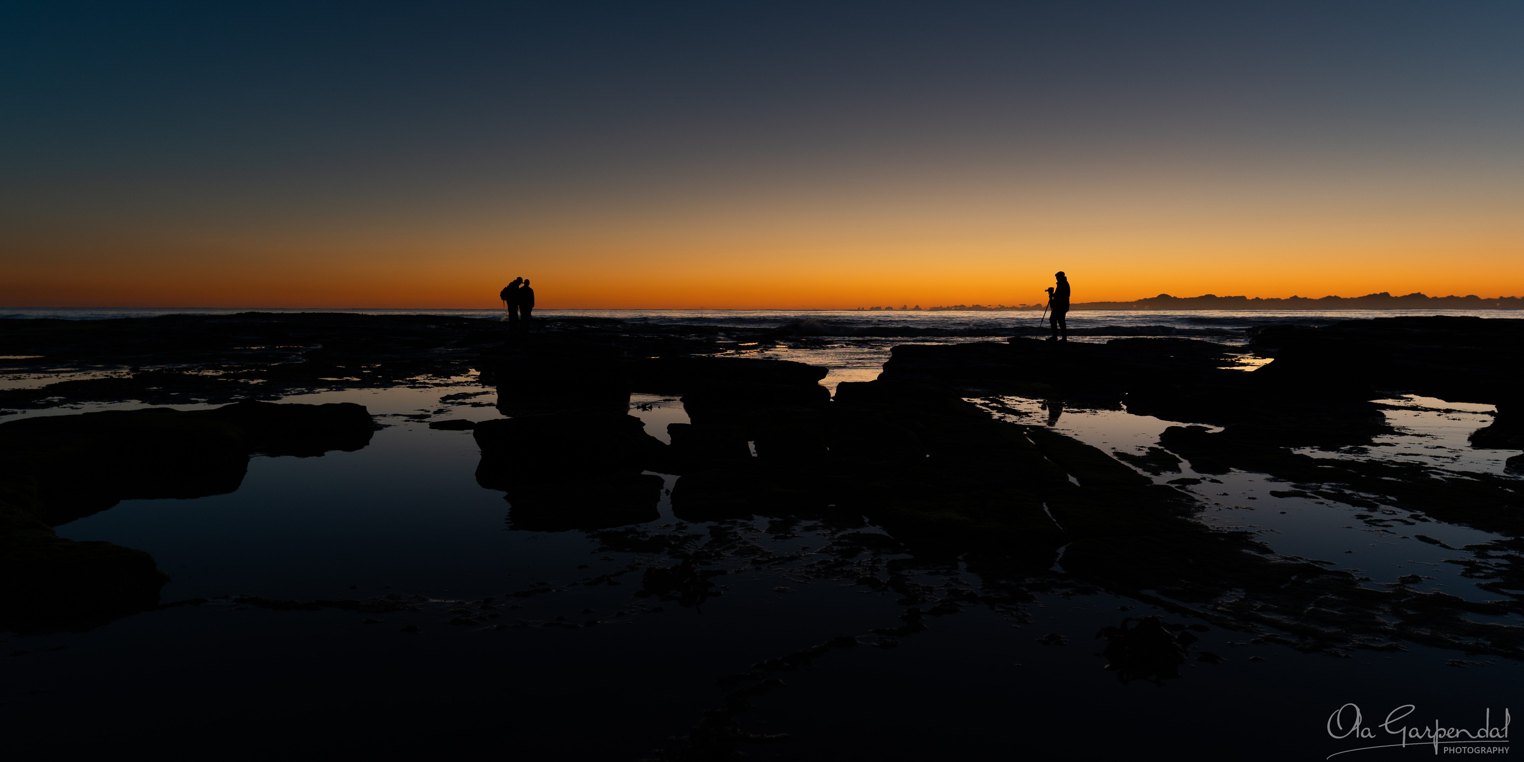 Photographers at Shelly Beach