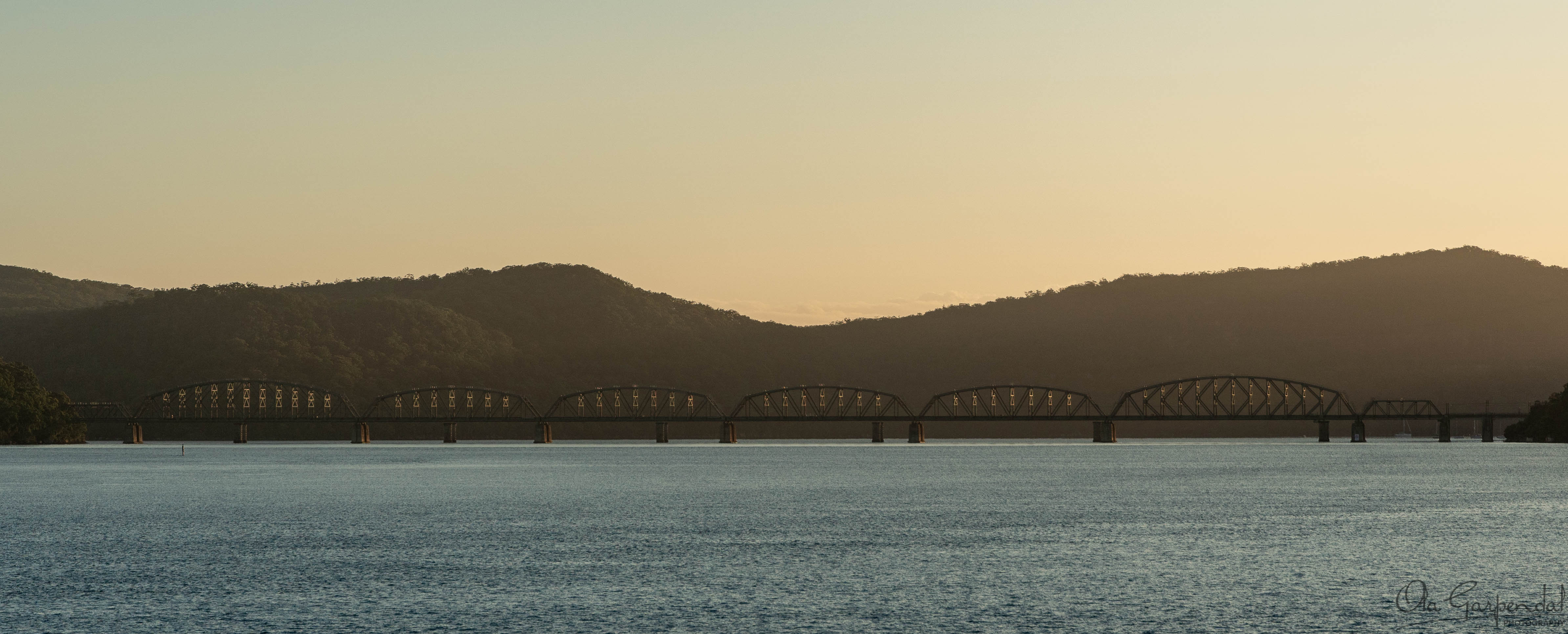 Sunrise over Hawkesbury River Bridge