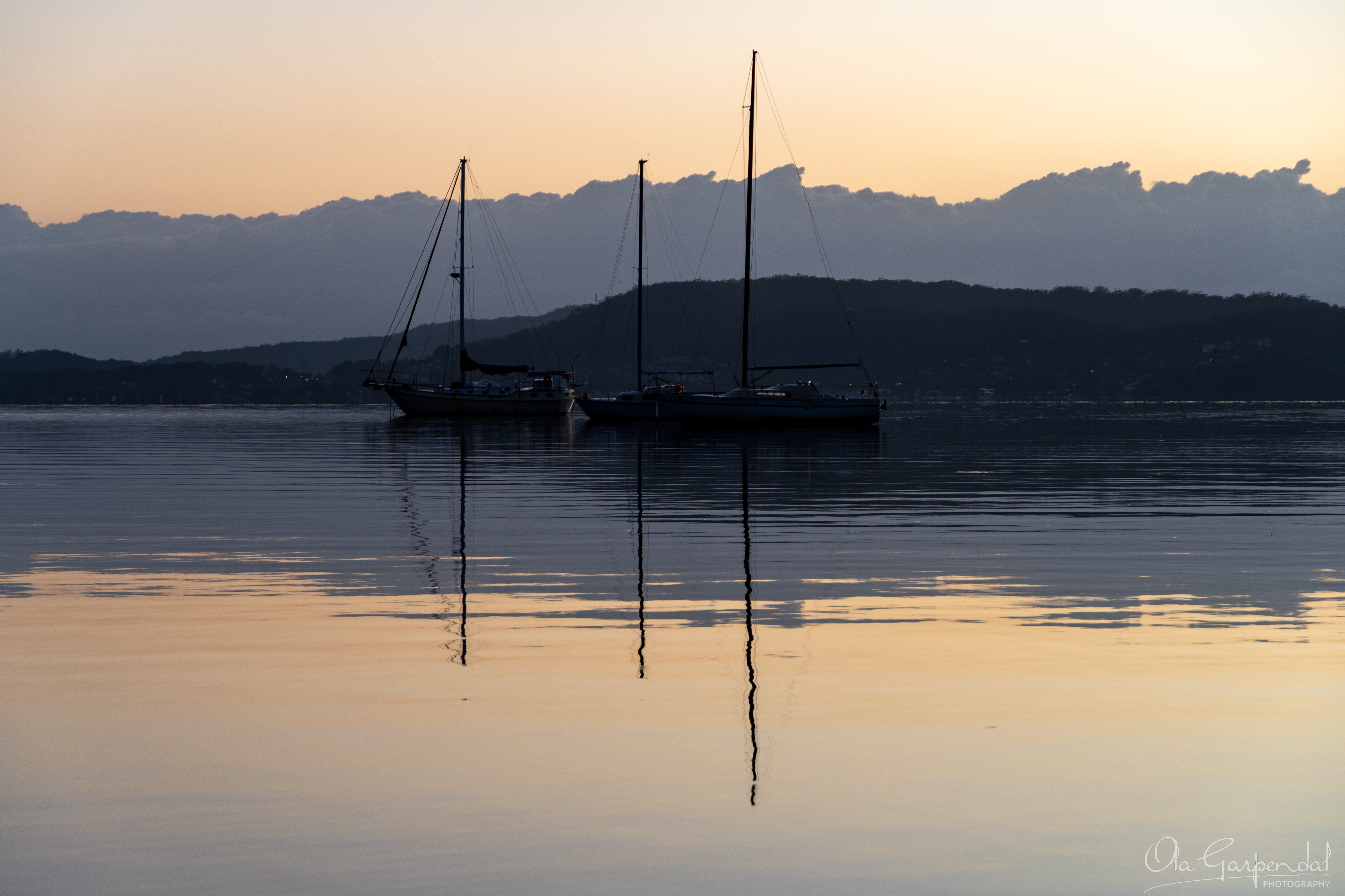 Tascott, Morning, Sailing Boats, Water, Brisbane Water